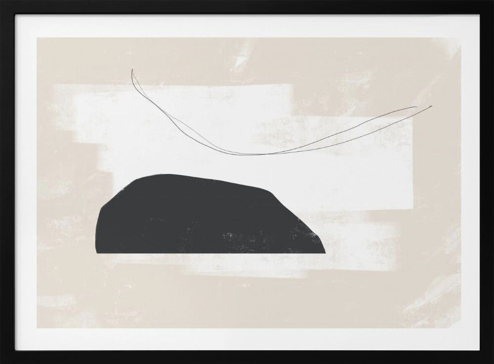 Schwarze geometrische Formen | Poster