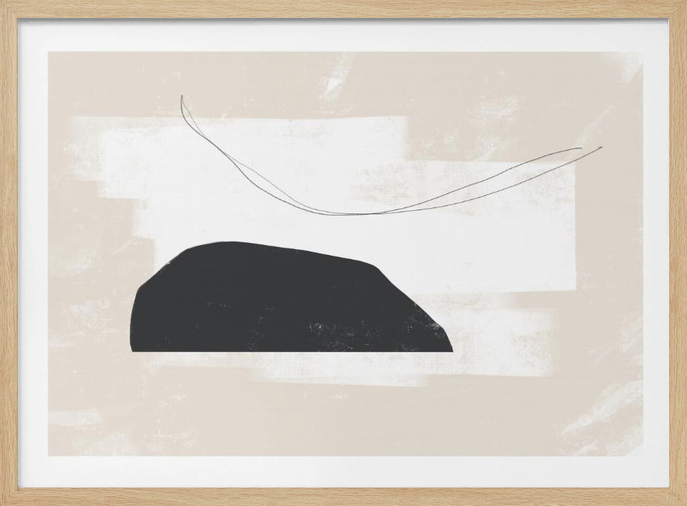 Schwarze geometrische Formen | Poster