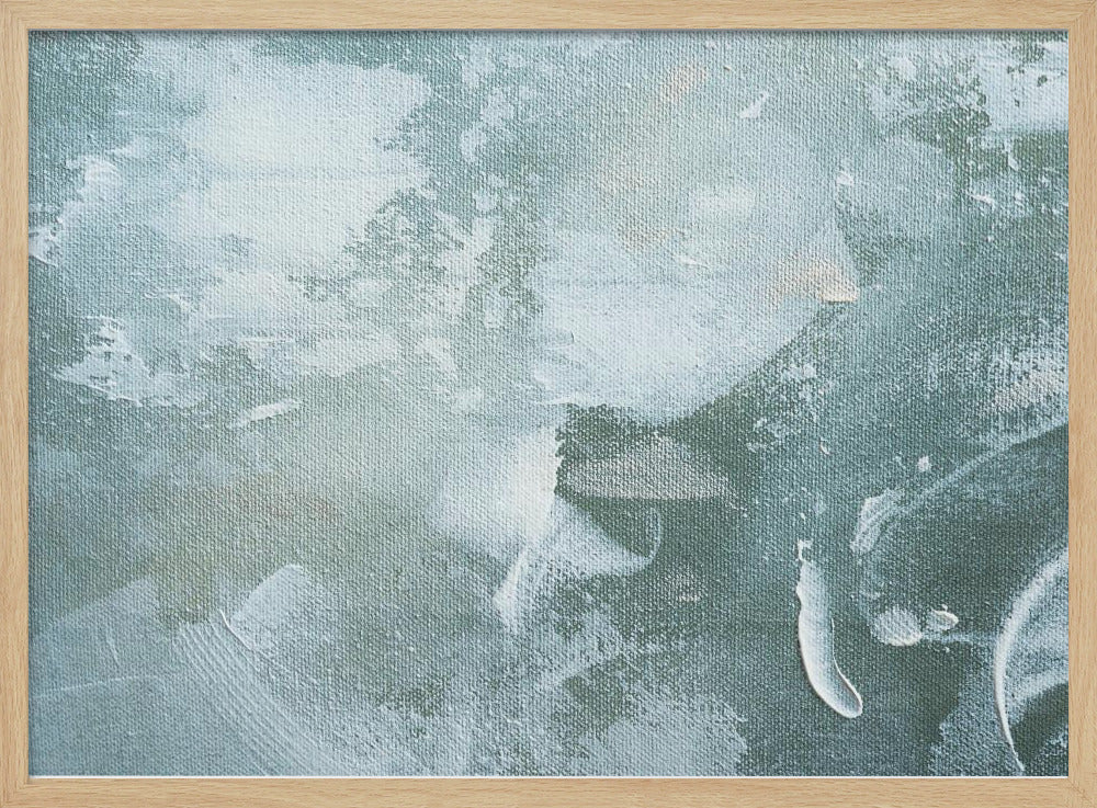 Grünes und weißes Acryl | Poster
