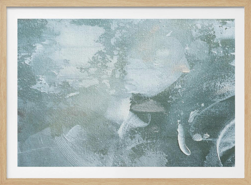 Grünes und weißes Acryl | Poster