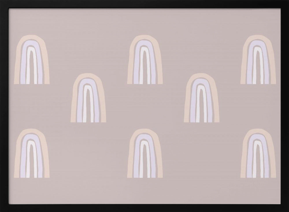 Pastell-Bögen-Muster | Poster