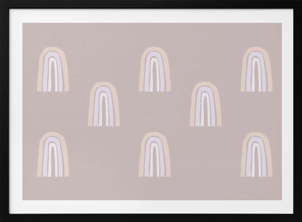 Pastell-Bögen-Muster | Poster