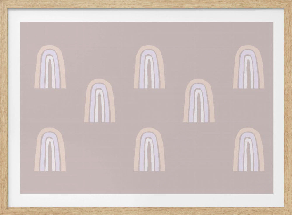 Pastell-Bögen-Muster | Poster