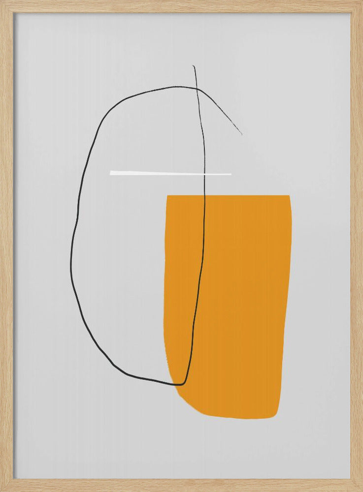 Overlapping Lines On A Gray Background | Poster