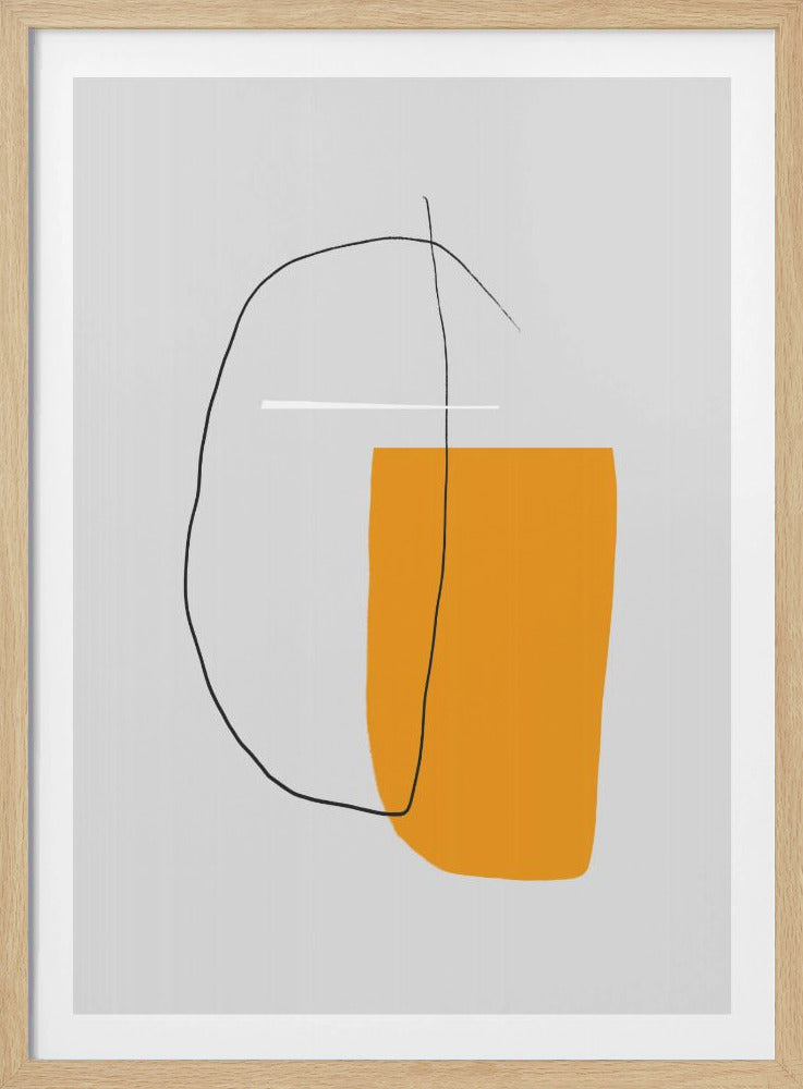 Overlapping Lines On A Gray Background | Poster
