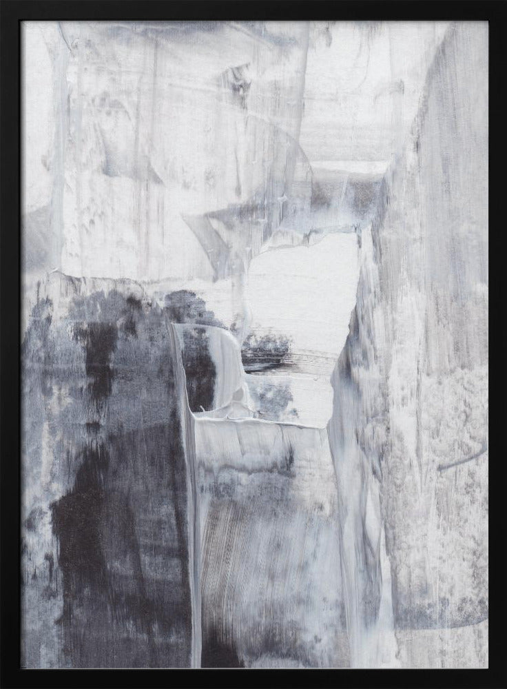 Monochrome Brushstrokes | Poster