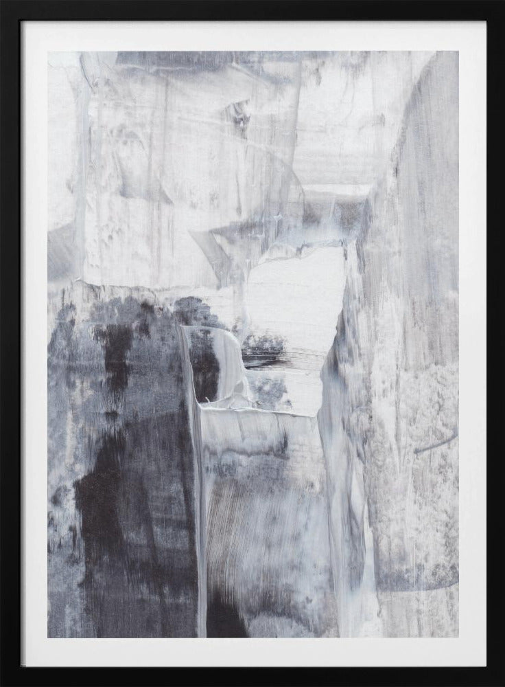 Monochrome Brushstrokes | Poster