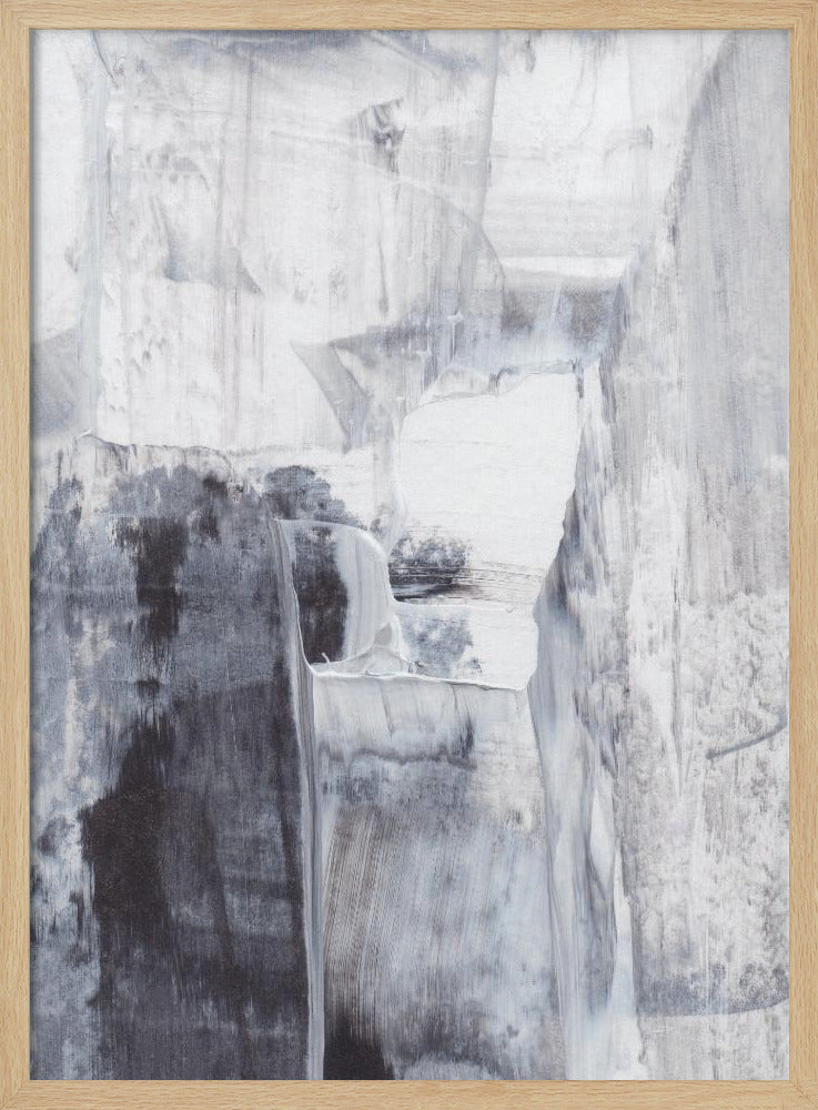 Monochrome Brushstrokes | Poster
