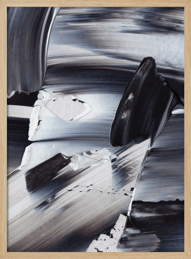 Monochrome Wellen | Poster