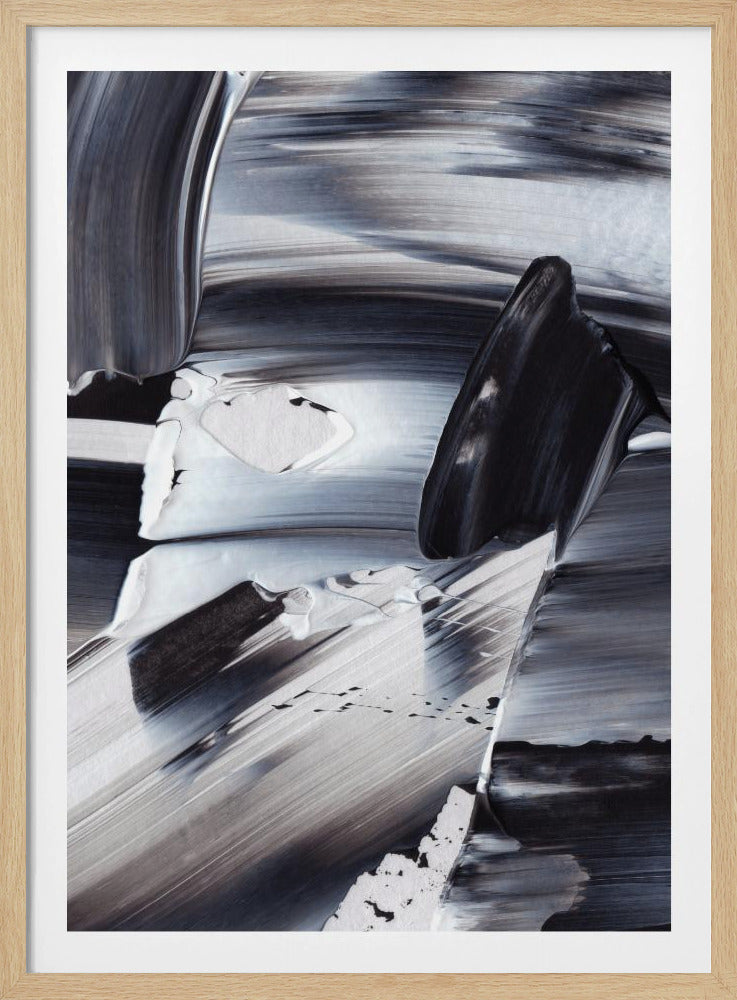 Monochrome Wellen | Poster