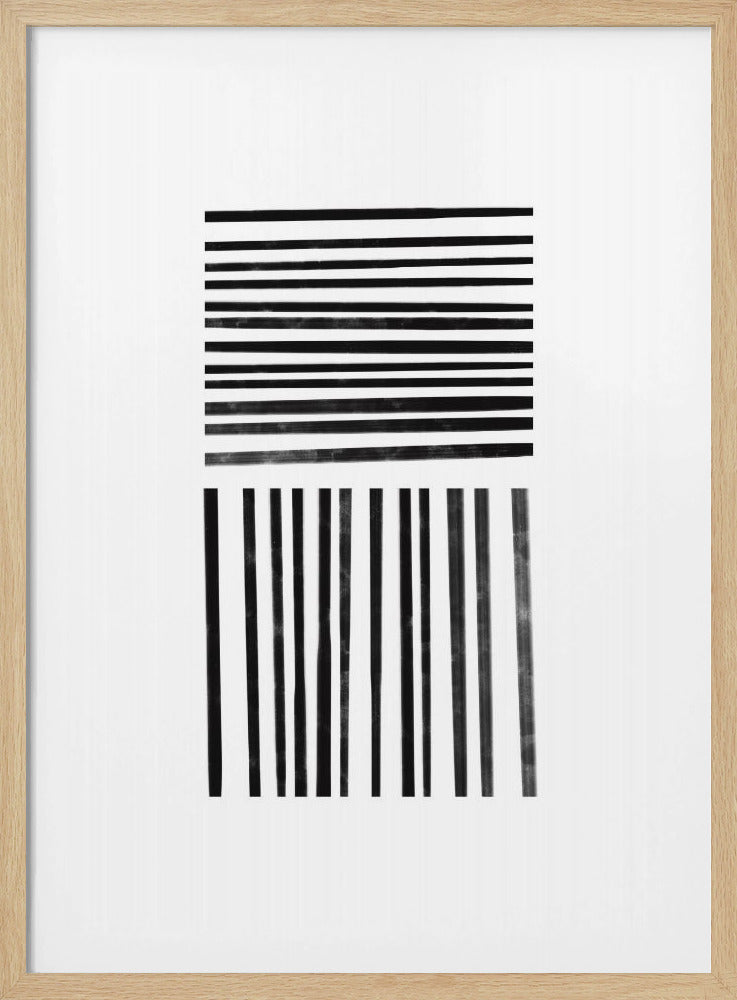 Parallele schwarze Linien | Poster