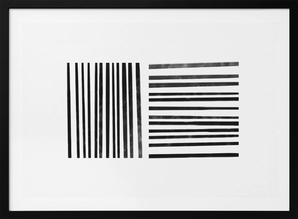Parallele schwarze Linien | Poster