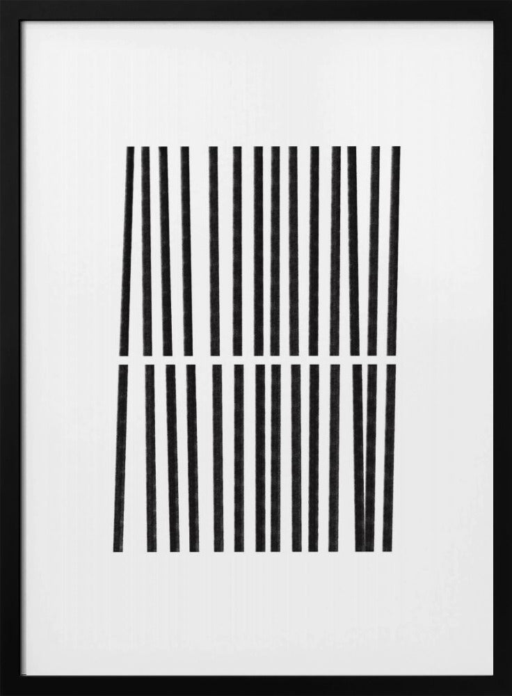 Parallele schwarze Linien | Poster