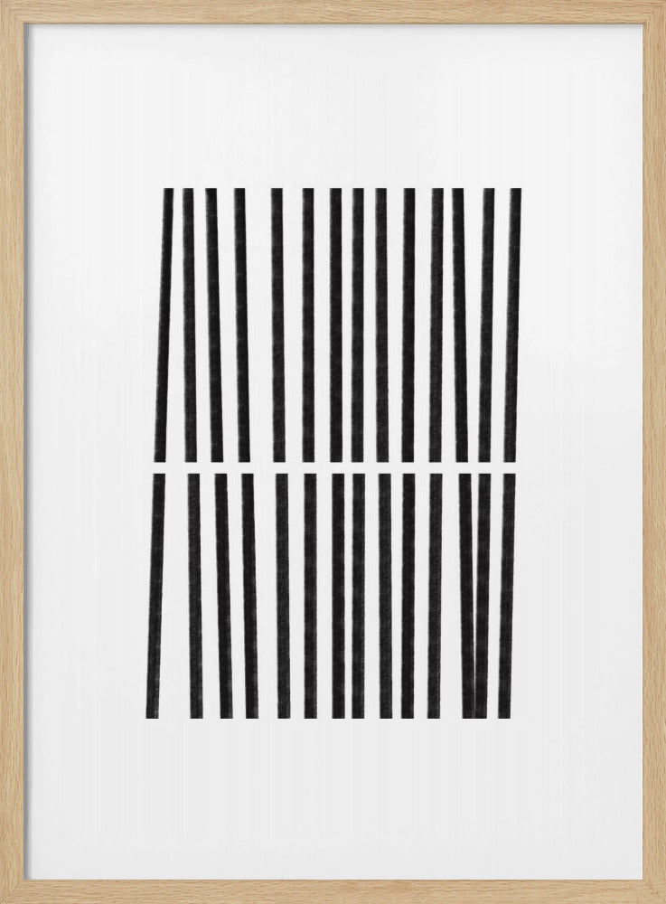 Parallele schwarze Linien | Poster