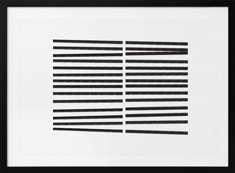Parallele schwarze Linien | Poster