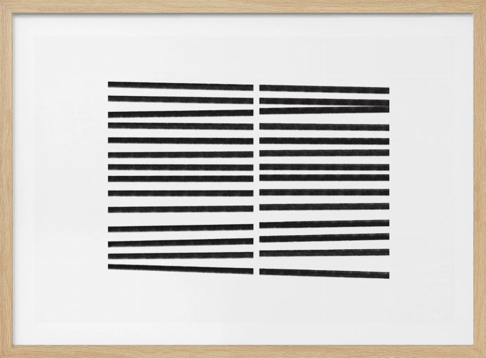 Parallele schwarze Linien | Poster