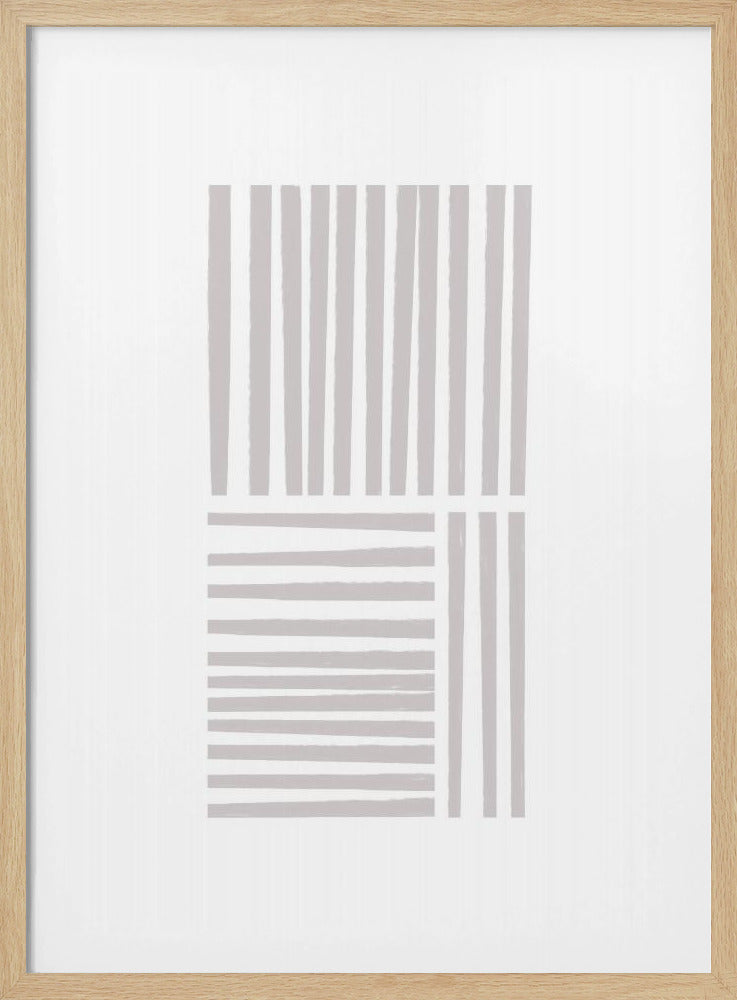 Geometrische graue Linien | Poster