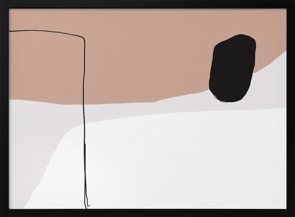 Minimalistische kräftige schwarze Formen | Poster
