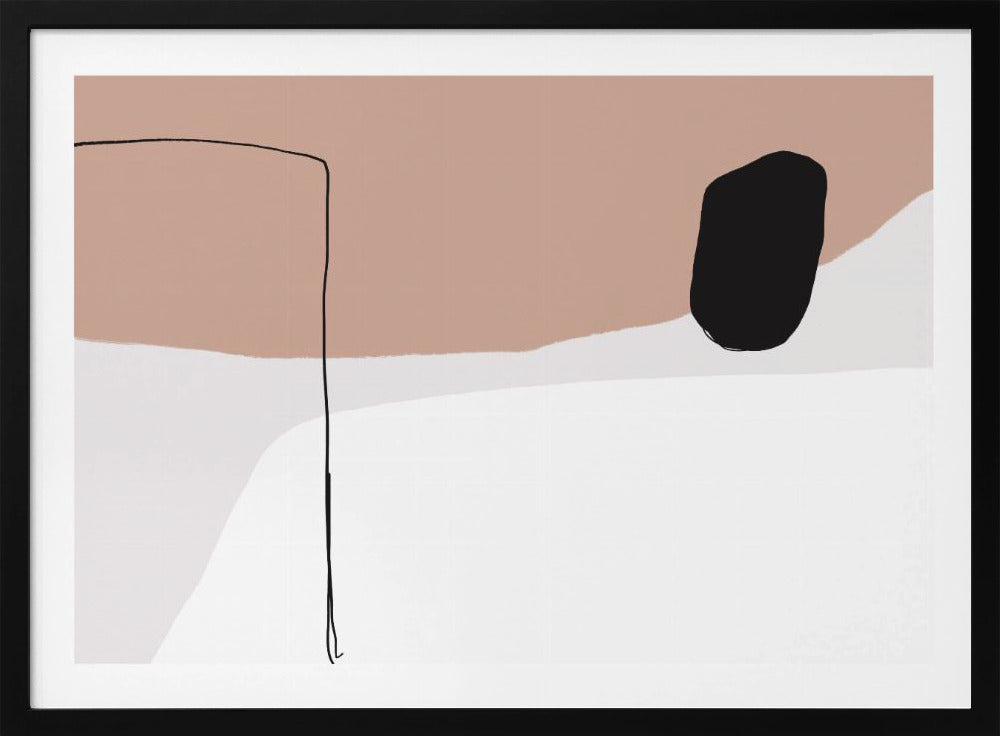 Minimalistische kräftige schwarze Formen | Poster