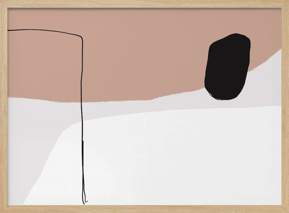 Minimalistische kräftige schwarze Formen | Poster
