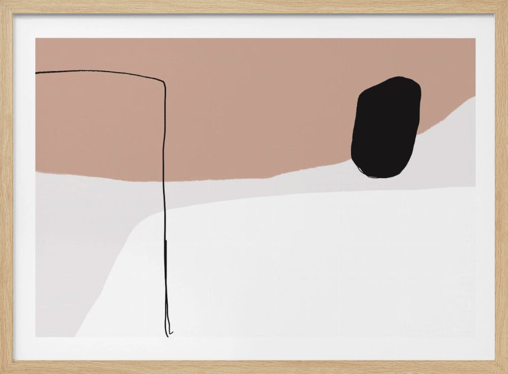 Minimalistische kräftige schwarze Formen | Poster