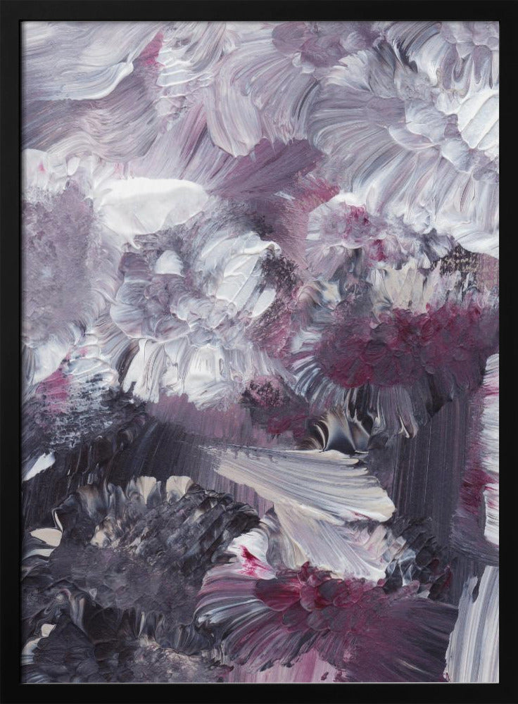 Florale expressionistische Pinselstriche | Poster