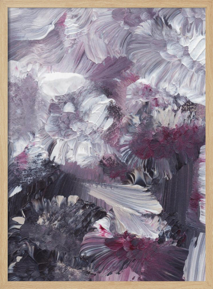 Florale expressionistische Pinselstriche | Poster