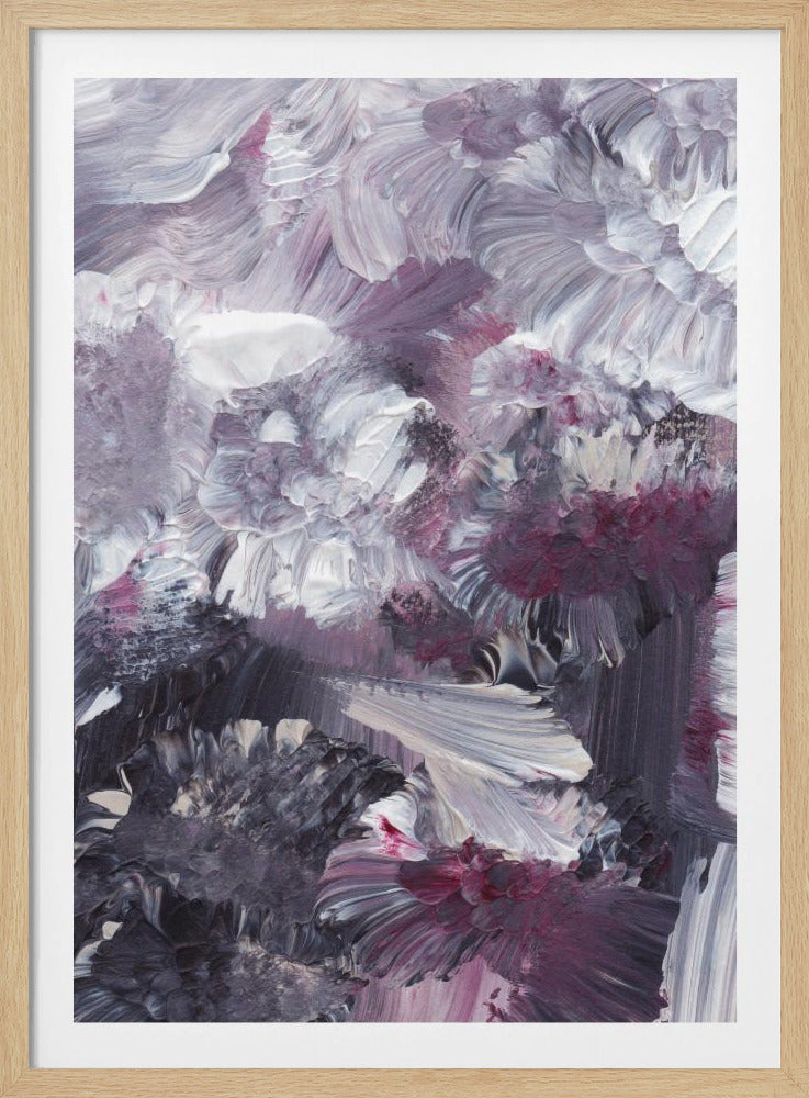 Florale expressionistische Pinselstriche | Poster