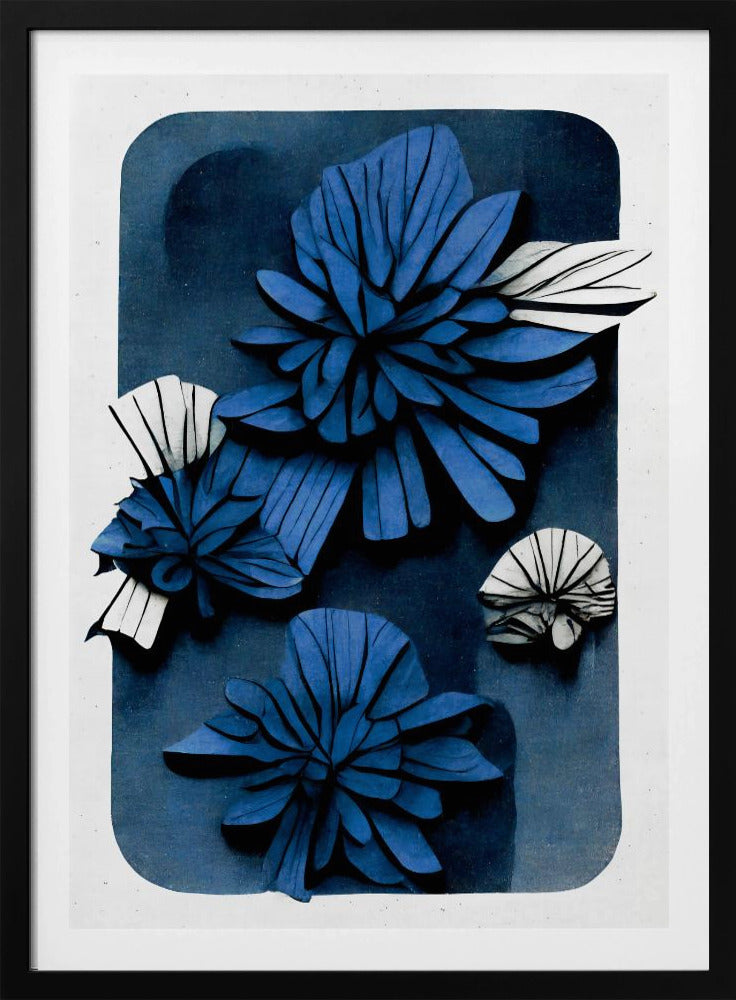 Blaue Blütentiefe | Poster