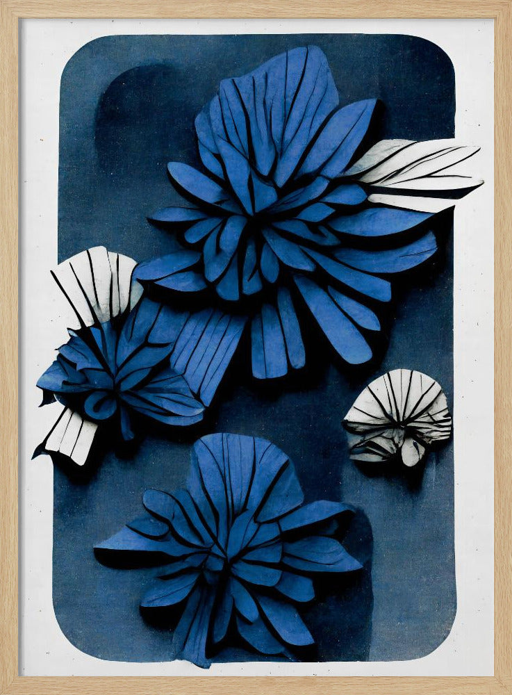 Blaue Blütentiefe | Poster