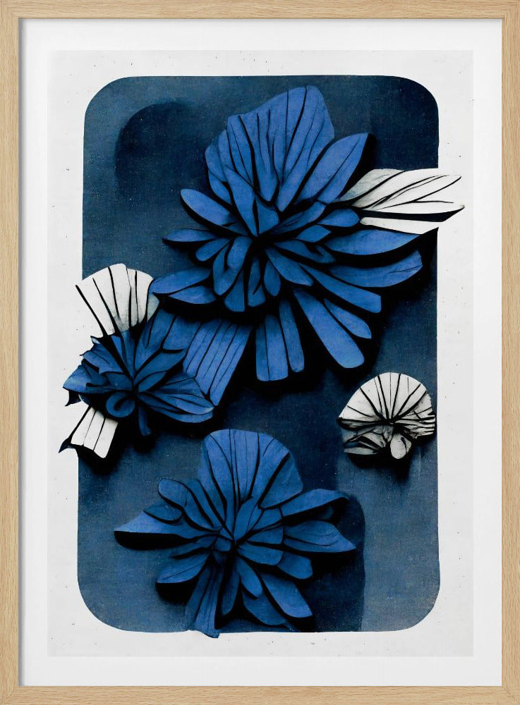 Blaue Blütentiefe | Poster
