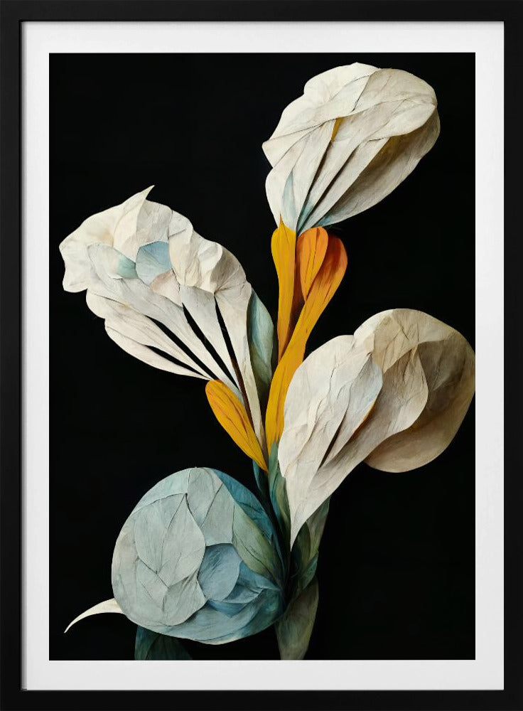Blumenstrauß aus Papierblütenblättern | Poster