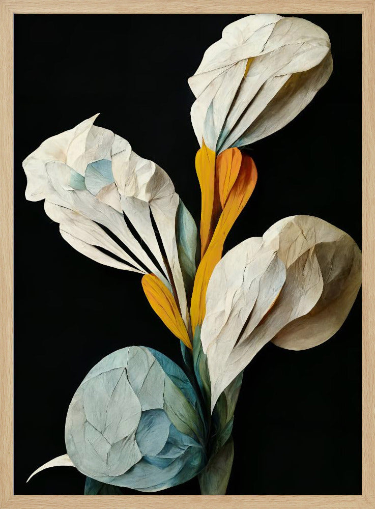 Blumenstrauß aus Papierblütenblättern | Poster