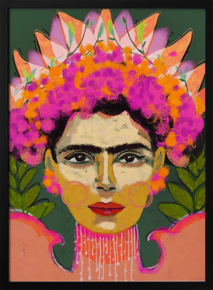 Lebendige Blumenkrone | Poster