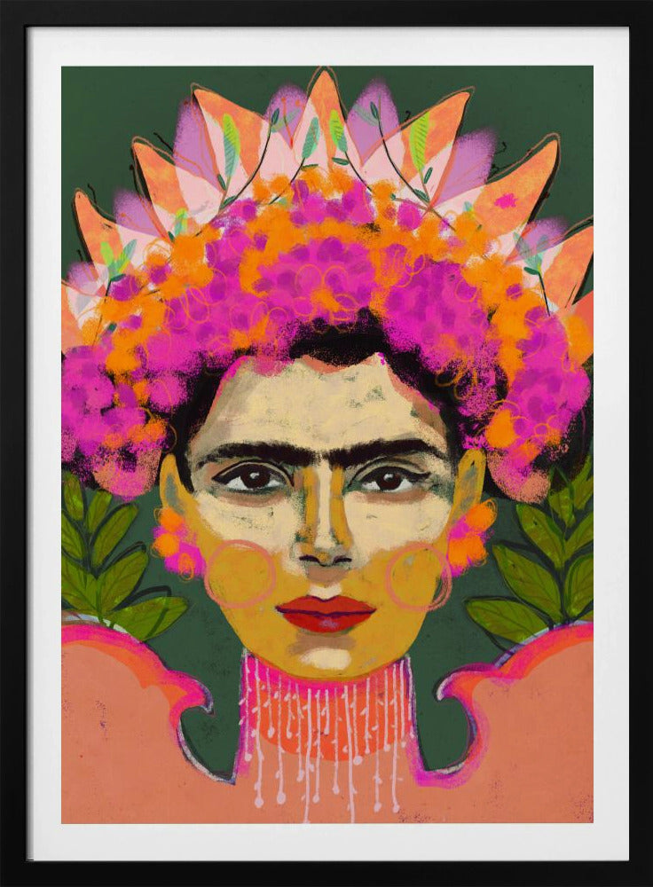 Lebendige Blumenkrone | Poster