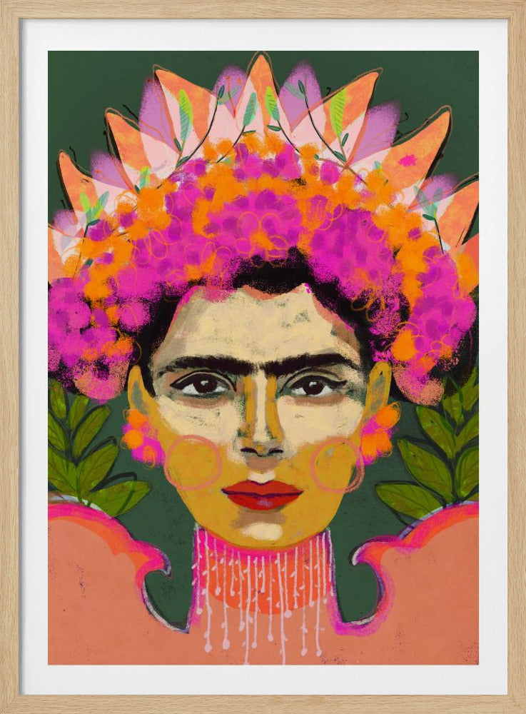 Lebendige Blumenkrone | Poster