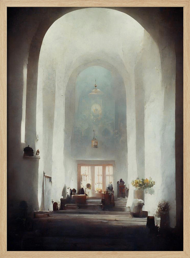 Sonnenbeschienenes Heiligtum | Poster