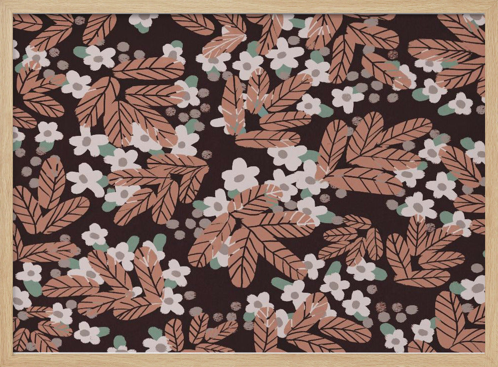 Herbstblütenmuster | Poster