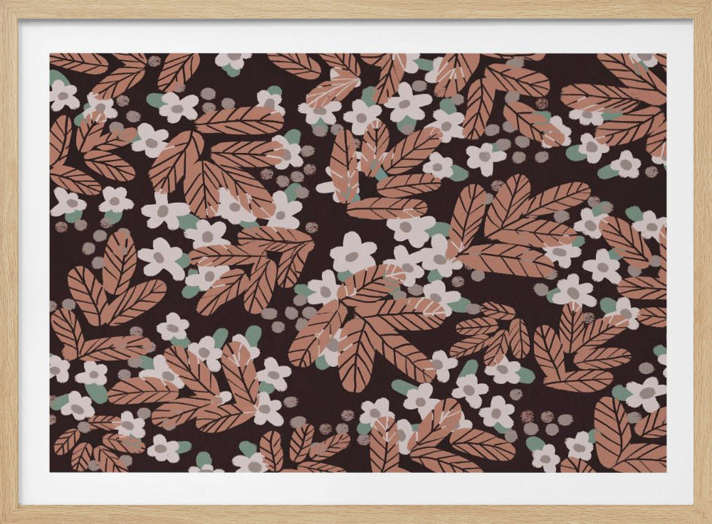 Herbstblütenmuster | Poster