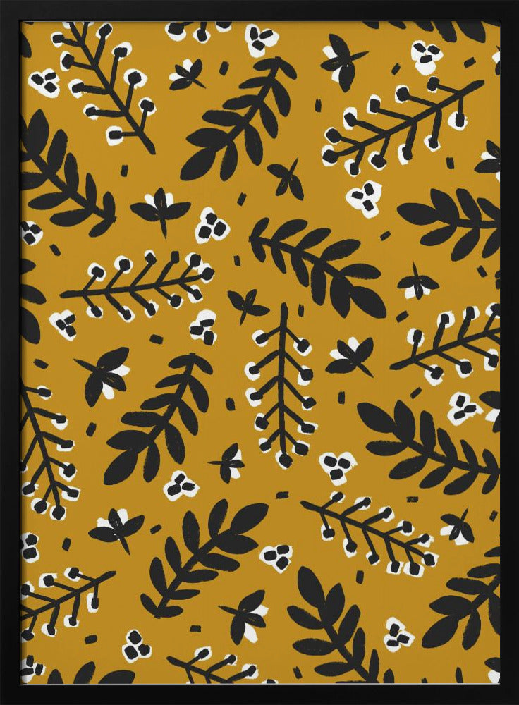 Golden Botanical Bliss | Poster