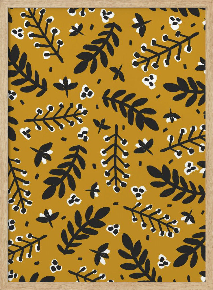 Golden Botanical Bliss | Poster