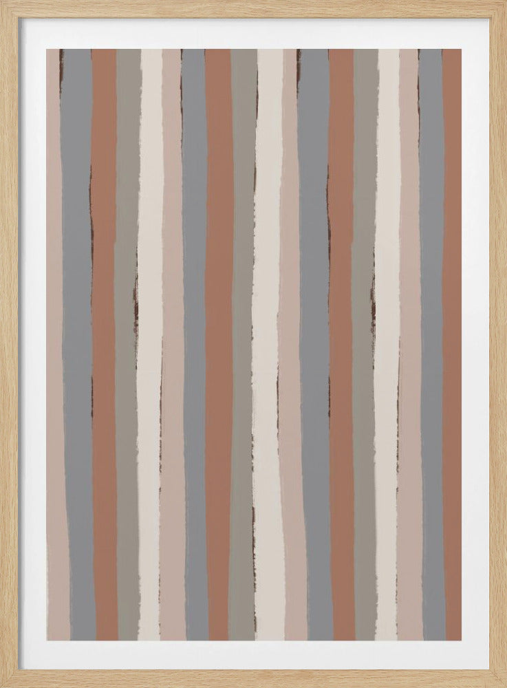 Erdige Streifen | Poster