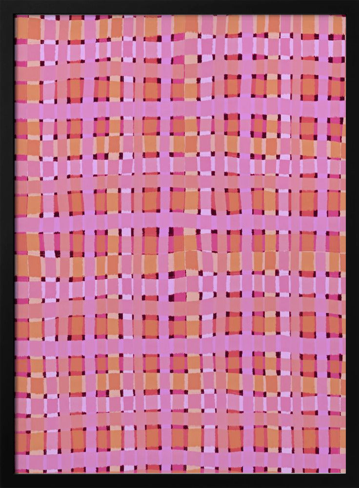 Verzerrte rosa Linien | Poster