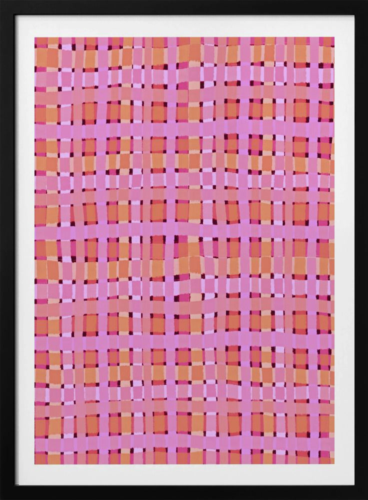 Verzerrte rosa Linien | Poster