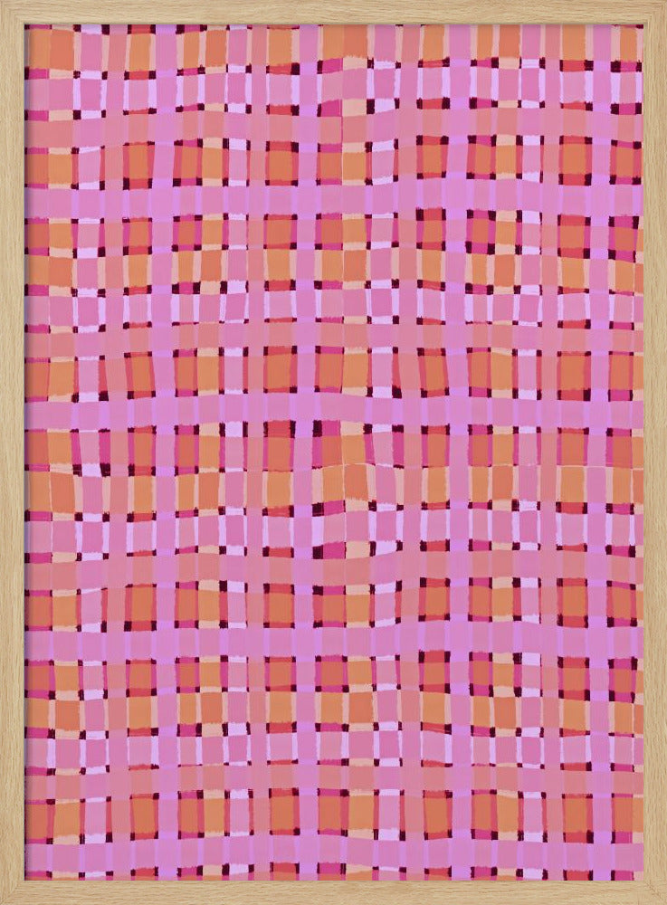 Verzerrte rosa Linien | Poster