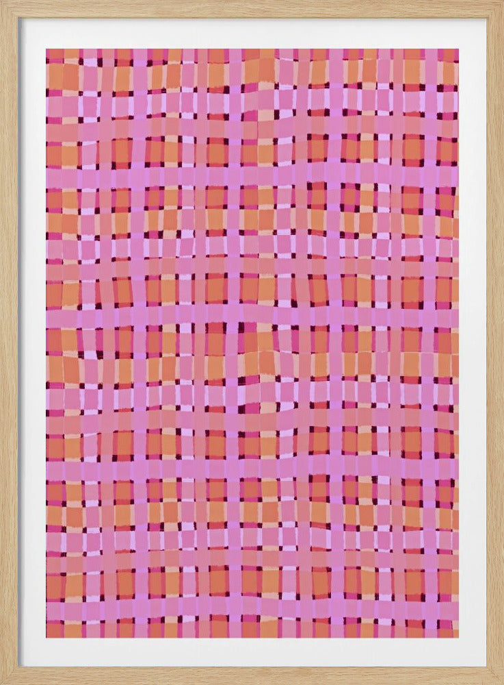 Verzerrte rosa Linien | Poster