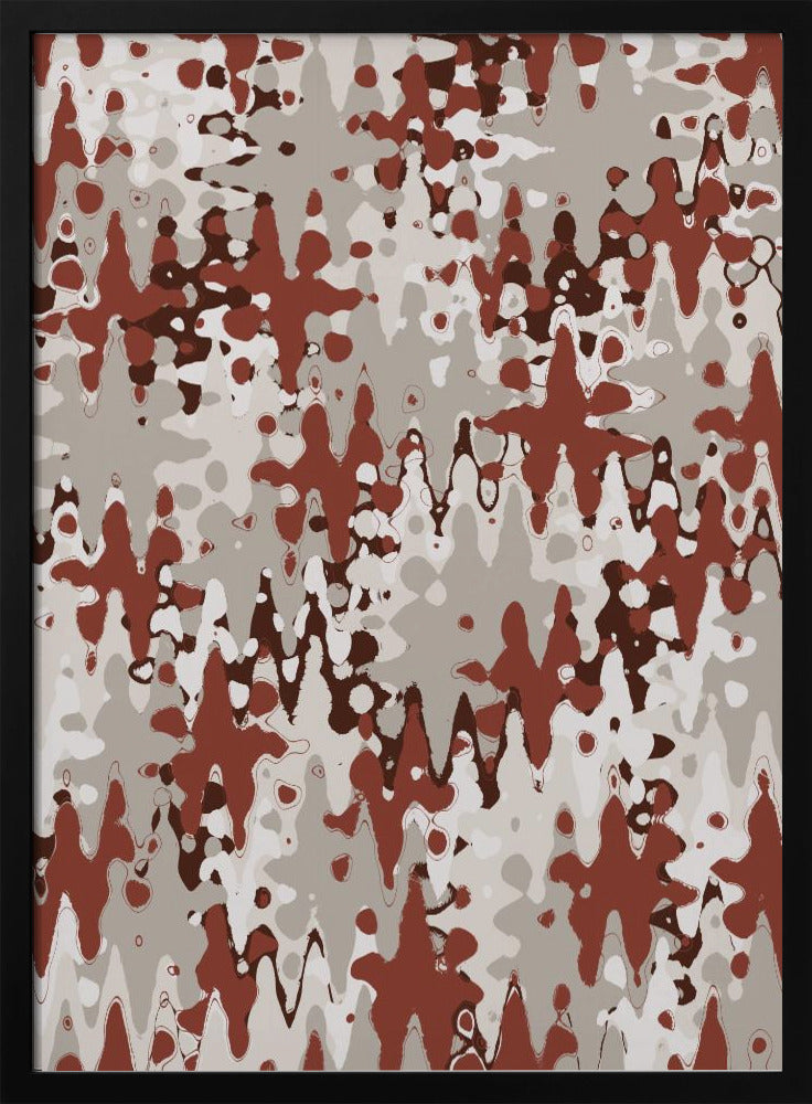 Purpurrote Wellenlandschaft | Poster