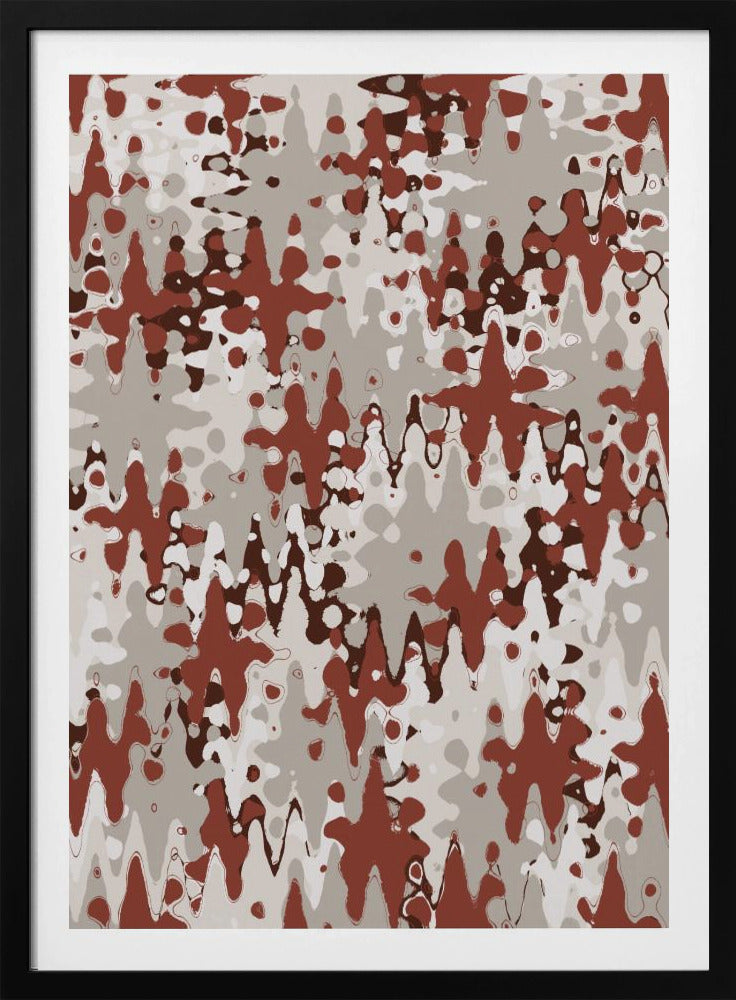Purpurrote Wellenlandschaft | Poster