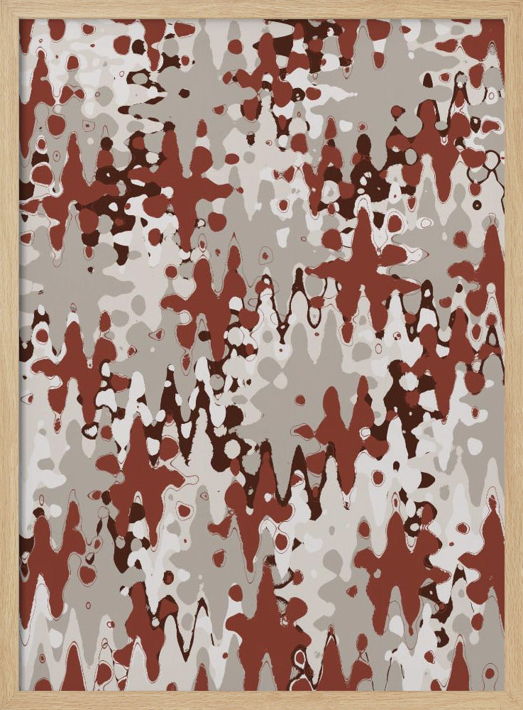 Purpurrote Wellenlandschaft | Poster