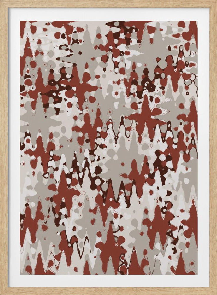 Purpurrote Wellenlandschaft | Poster